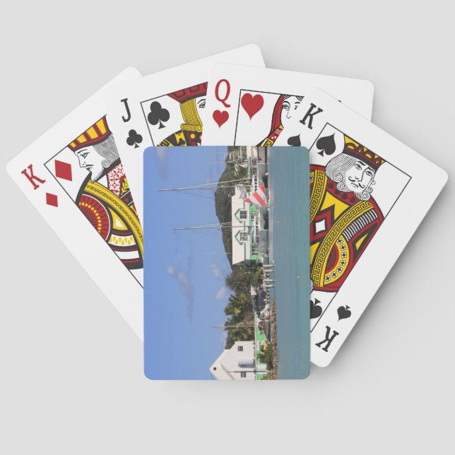 Cartas de Juego de Índice Estándar Antigua Harbour (Reverso)