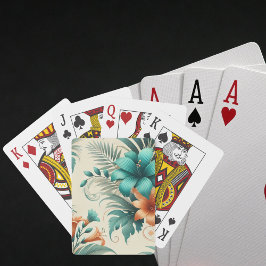 Cartas de juego de iridiscencia tropical