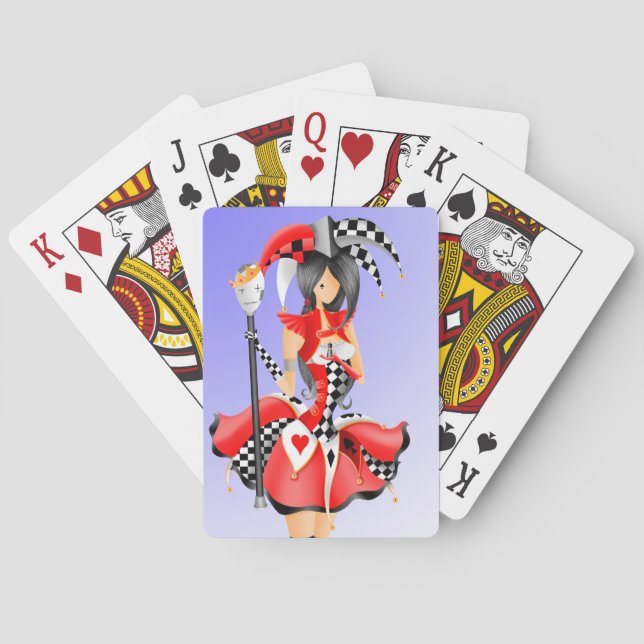 Cartas de Juego de Jester Quirky y Rey Marioneta (Reverso)