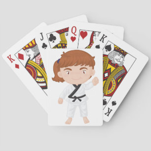 Cartas de juego de Karate para chica