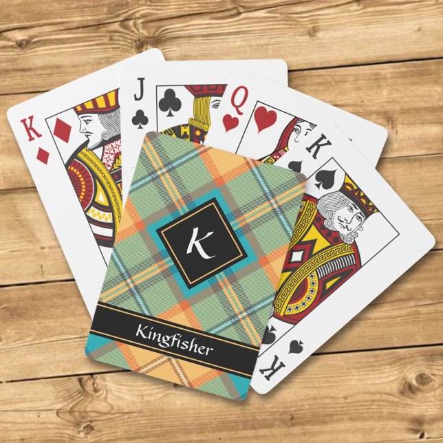 Cartas de juego de Kingfisher Tartan (Subido por el creador)