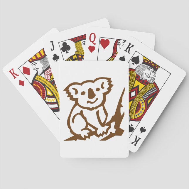 Cartas de Juego de Koala (Reverso)