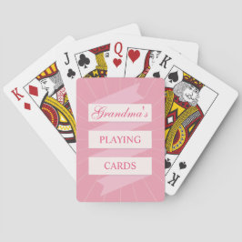 Cartas de juego de la abuela