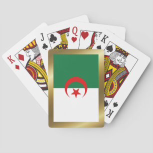 Cartas de juego de la bandera de Argelia