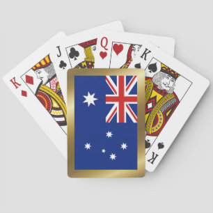 Cartas de juego de la bandera de Australia