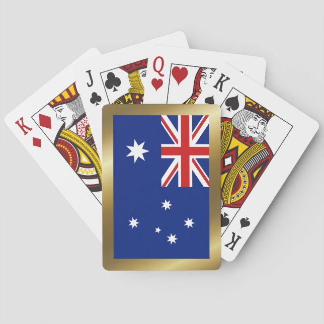 Cartas de juego de la bandera de Australia (Reverso)