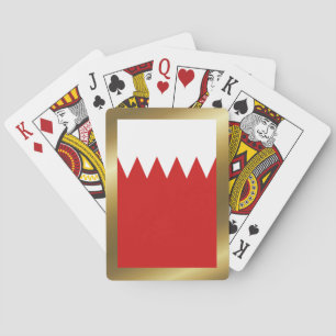 Cartas de juego de la bandera de Baréin