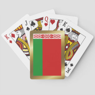 Cartas de juego de la bandera de Bielorrusia