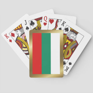 Cartas de juego de la bandera de Bulgaria