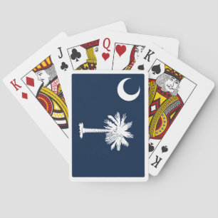 Cartas de juego de la bandera de Carolina del Sur
