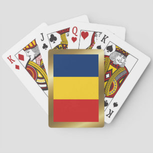 Cartas de juego de la bandera de Chad