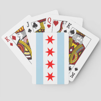Cartas de juego de la bandera de Chicago