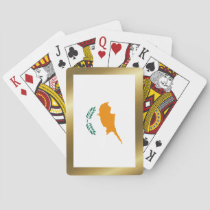 Cartas de juego de la bandera de Chipre