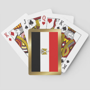 Cartas de juego de la bandera de Egipto