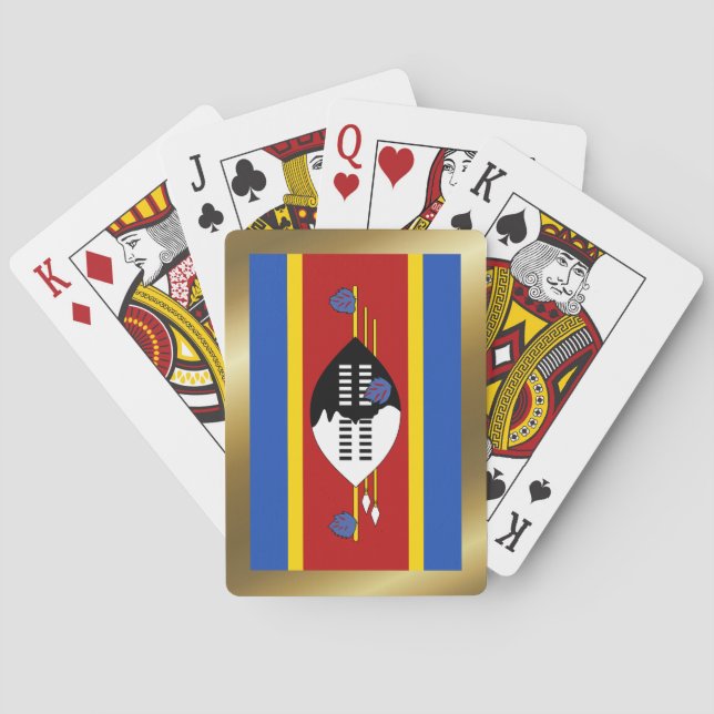 Cartas de Juego de la Bandera de Eswatini (Reverso)