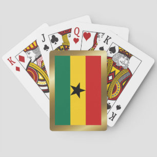 Cartas de juego de la bandera de Ghana