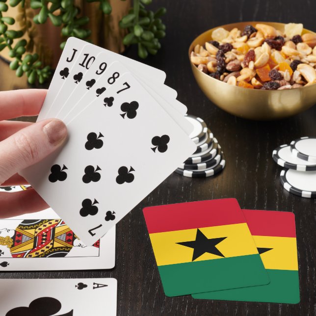 Cartas de juego de la bandera de Ghana (In Situ)