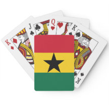 Cartas de juego de la bandera de Ghana
