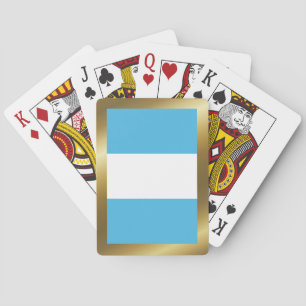 Cartas de juego de la bandera de Guatemala