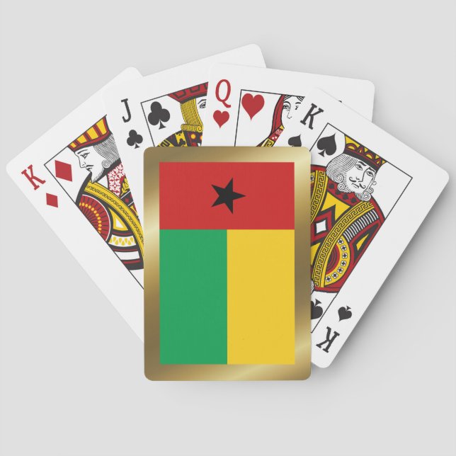 Cartas de juego de la bandera de Guinea-Bissau (Reverso)