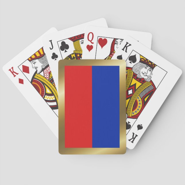 Cartas de juego de la bandera de Haití (Reverso)