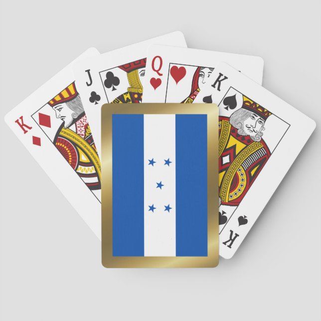 Cartas de juego de la bandera de Honduras (Reverso)