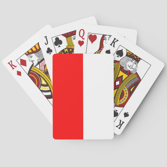 Cartas de juego de la bandera de Indonesia (Indone (Reverso)