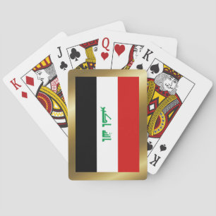 Cartas de juego de la bandera de Irak