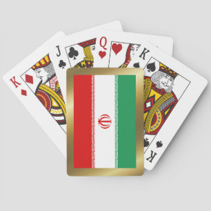 Cartas de juego de la bandera de Irán