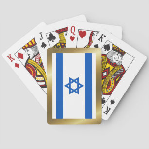 Cartas de juego de la bandera de Israel