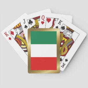 Cartas de juego de la bandera de Italia