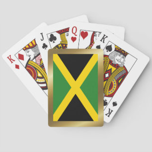 Cartas de juego de la bandera de Jamaica
