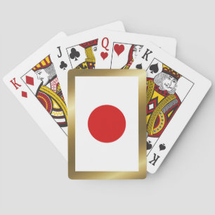Cartas de juego de la bandera de Japón