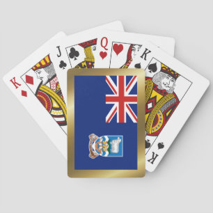 Cartas de juego de la bandera de las Islas Malvina