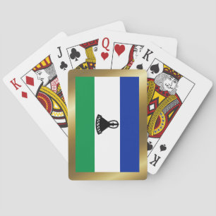 Cartas de Juego de la Bandera de Lesoto