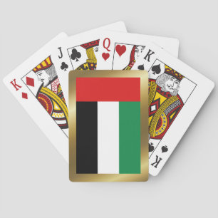 Cartas de juego de la bandera de los Emiratos Árab