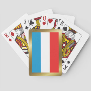 Cartas de juego de la bandera de Luxemburgo
