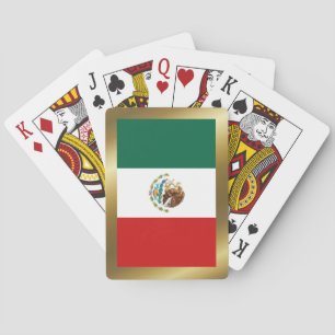 Cartas de juego de la bandera de México