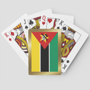 Cartas de juego de la bandera de Mozambique