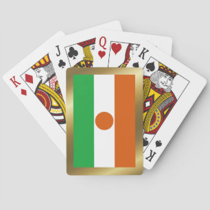 Cartas de juego de la bandera de Níger