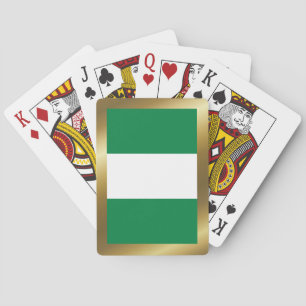 Cartas de juego de la bandera de Nigeria