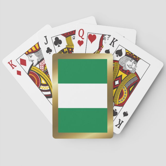 Cartas de juego de la bandera de Nigeria (Reverso)