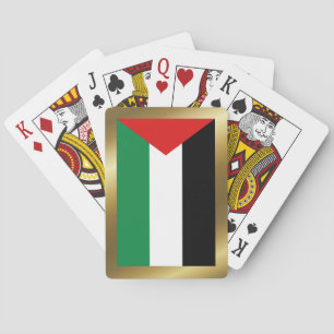 Cartas de juego de la bandera de Palestina