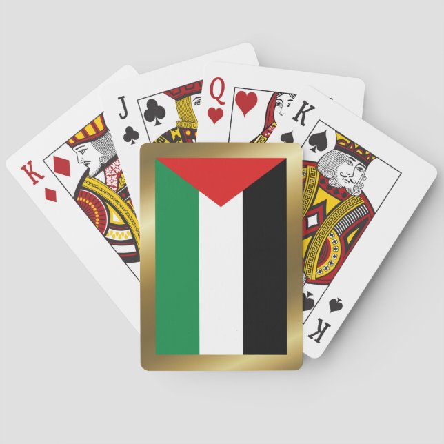 Cartas de juego de la bandera de Palestina (Reverso)