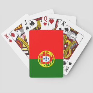 Cartas de juego de la bandera de Portugal