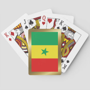 Cartas de juego de la bandera de Senegal