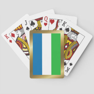 Cartas de juego de la bandera de Sierra Leona