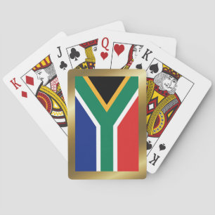 Cartas de juego de la bandera de Sudáfrica