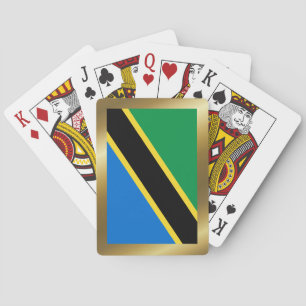 Cartas de juego de la bandera de Tanzania