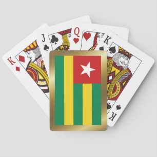 Cartas de juego de la bandera de Togo